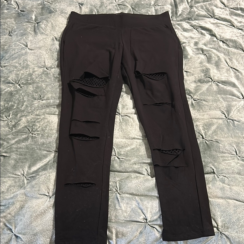 Torrid Black Distressed Jeans